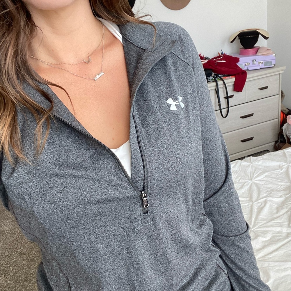 Grey Under Armour 1/4 Zip